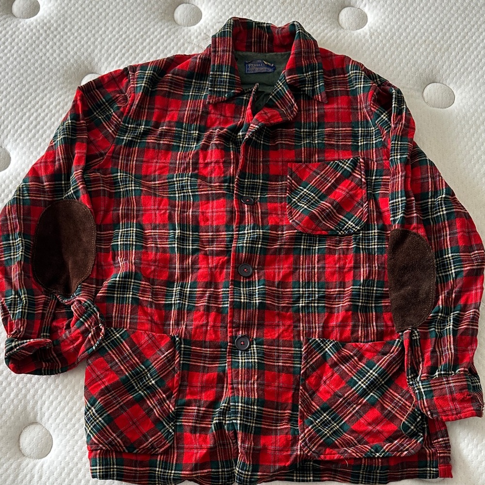 Vintage Pendleton Plaid Men's Jacket - image 1